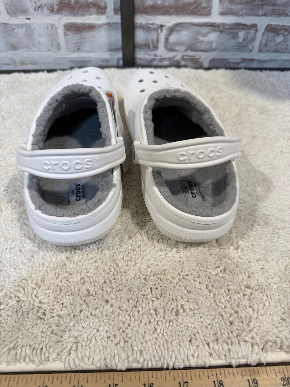 CROCS Classic Lined Clog - White - Picture 3 of 5